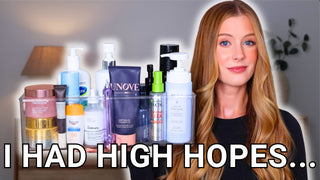 Trichologist Abbey Yung discusses hair products she regrets buying, with an overlay of a Dreamey CloudThera pillowcase representing a solution to hair damage.