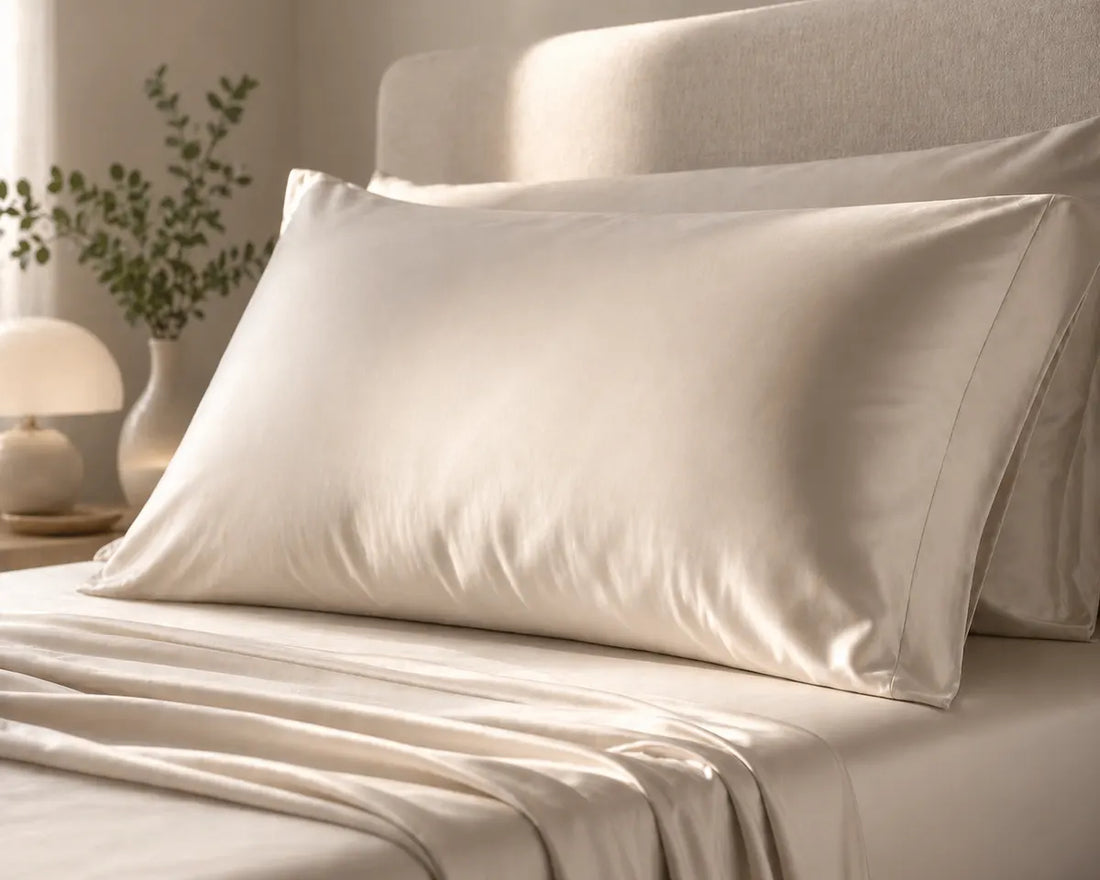 Dreamey CloudThera eucalyptus bedding supporting a vitamin C skincare routine