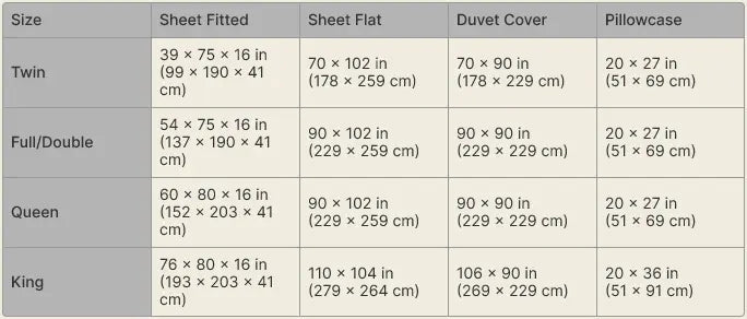 size guide